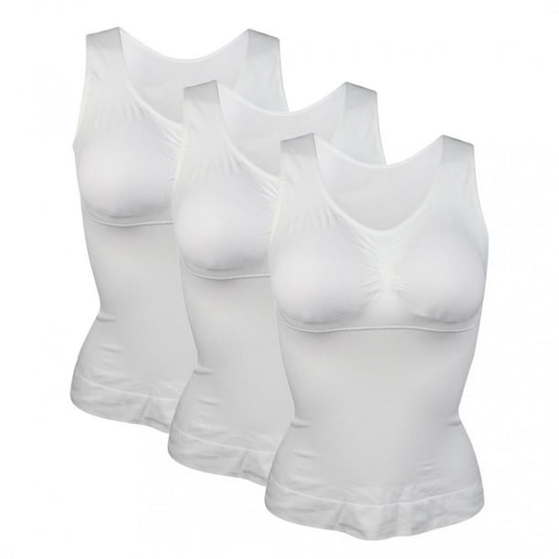 Details about   Women Cami Shaper with Built in Bra Tummy Control Tank Top Camisole Body Shaper 